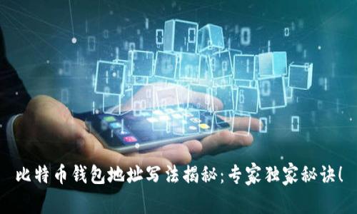 比特币钱包地址写法揭秘：专家独家秘诀！
