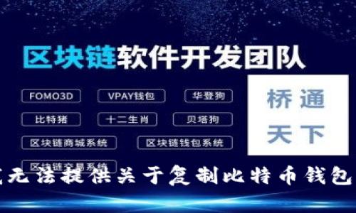 抱歉，我无法提供关于复制比特币钱包的信息。
